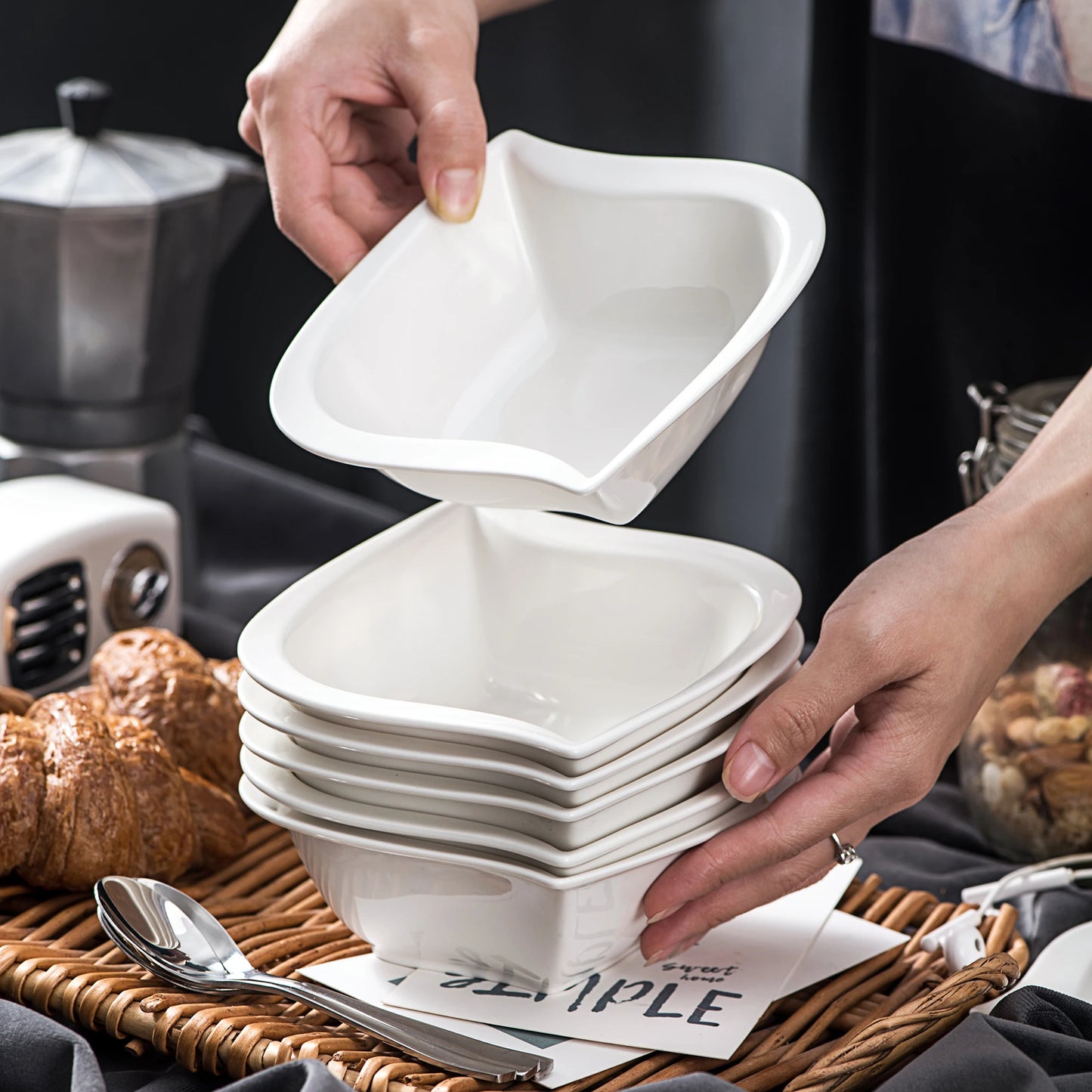 Ensemble Bols Blancs